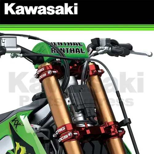 NEW 2022-2025 OEM KAWASAKI KX450 KX450X KX450SR XTRIG FORK AND HANDLEBAR CLAMPS