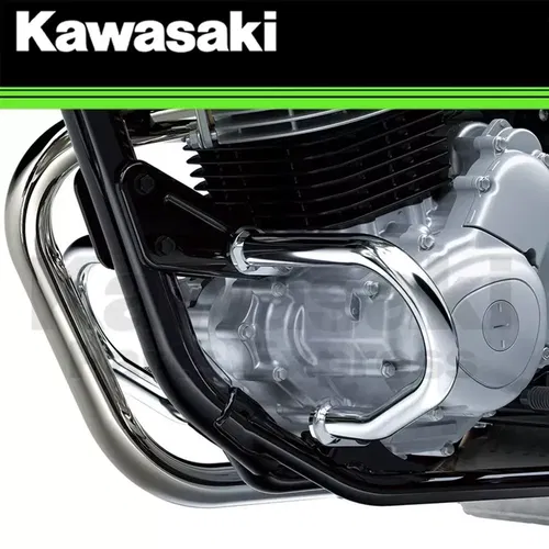 NEW 2025 GENUINE OEM KAWASAKI W230 ABS ENGINE GUARD CHROME BJ230 99994-2262