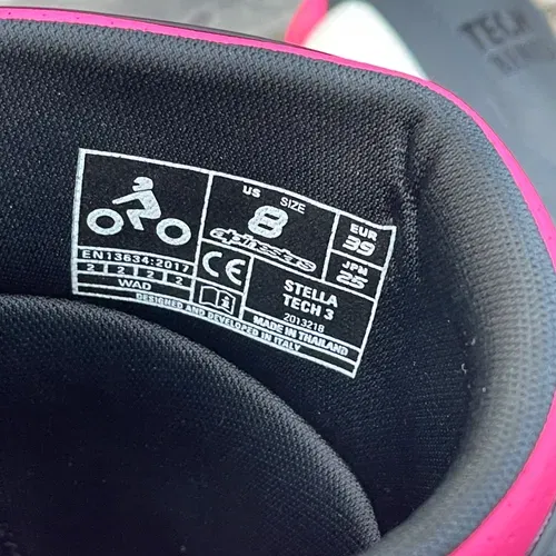 Alpinestars Tech 3's Stella's Women's Size 8.
