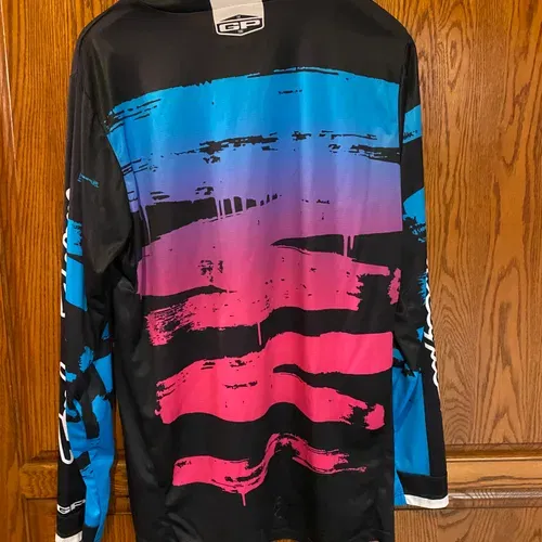 Troy Lee Designs GP Jersey Brushed Navy/Cyan