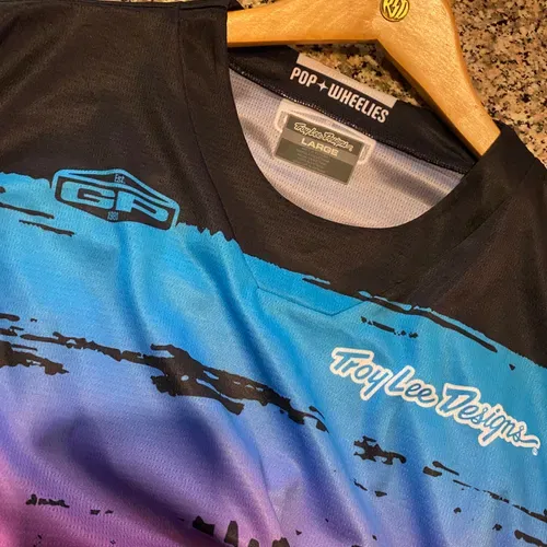 Troy Lee Designs GP Jersey Brushed Navy/Cyan