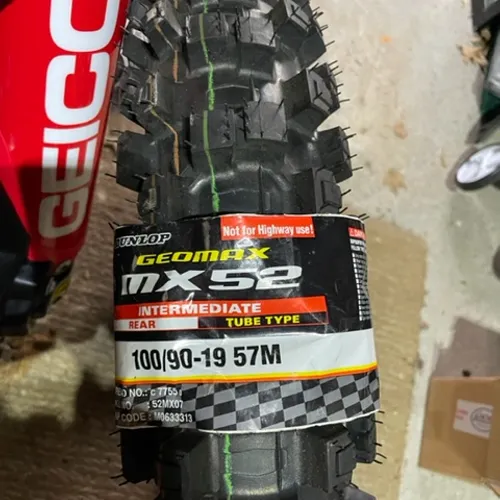 Dunlop MX52 Rear Tire 100 90 19