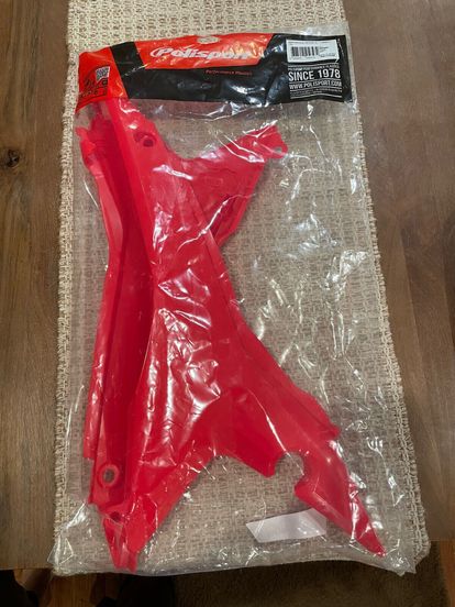 Polisport - 8605300001 - Side Panels, Red, Honda CRF 250
