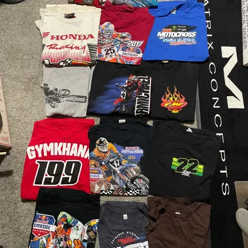 14 Motocross Shirts Fmf Carmichael Pastrana 199 New And Used Loretta Lynns Fox 