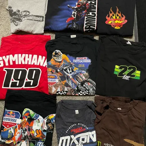 14 Motocross Shirts Fmf Carmichael Pastrana 199 New And Used Loretta Lynns Fox 
