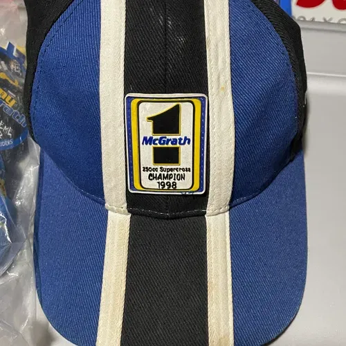 Jeremy McGrath Dreamco Bear Sealed And Signed Hat 