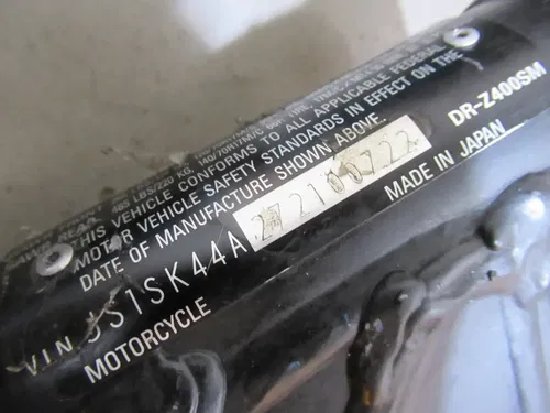 Suzuki DRZ400SM Frame 2007