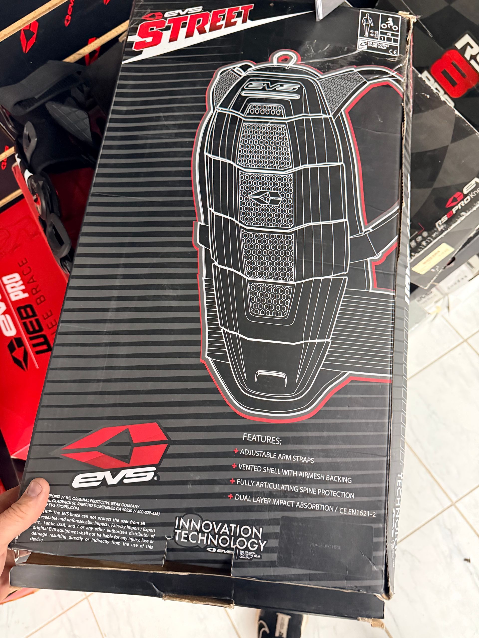 Evs Street Sport Back S/M Retails For $89