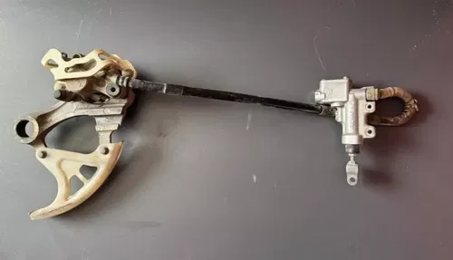 07-09 SUZUKI RMZ250 OEM REAR BACK BRAKE SYSTEM CALIPER HOSE MASTER CYLINDER