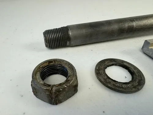 1994 HONDA CR125R CR250R OEM REAR AXLE BACK WHEEL BLOCKS PIVOT BOLT NUT