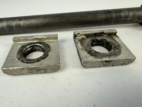 1994 HONDA CR125R CR250R OEM REAR AXLE BACK WHEEL BLOCKS PIVOT BOLT NUT
