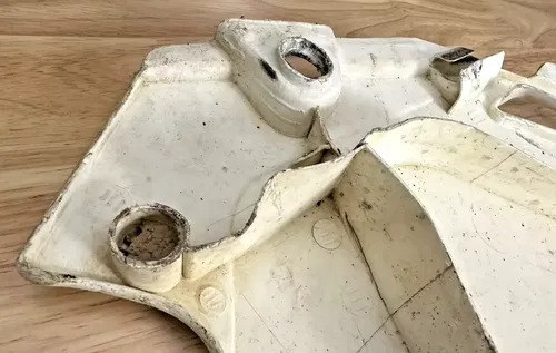 1990 Honda CR250R OEM Left Side Number Plate Plastic Panel