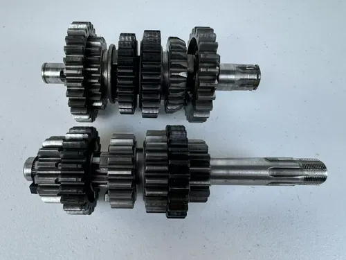 89-93 KAWASAKI KX125 OEM TRANSMISSION ASSEMBLY GEARS SHAFTS GEARBOX 13128-1163