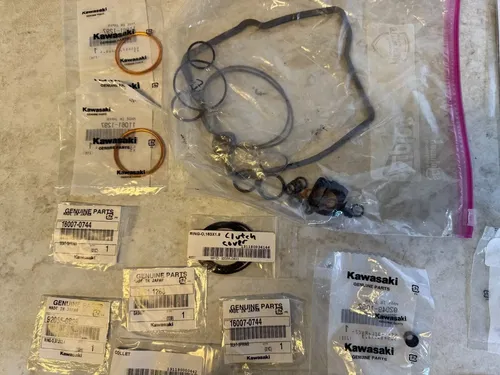 2019 KAWASAKI KX450 OEM MISC LOT GASKETS SEALS COLLETS