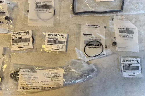 2019 KAWASAKI KX450 OEM MISC LOT GASKETS SEALS COLLETS