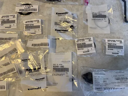 2019 KAWASAKI KX450 OEM MISC LOT GASKETS SEALS COLLETS