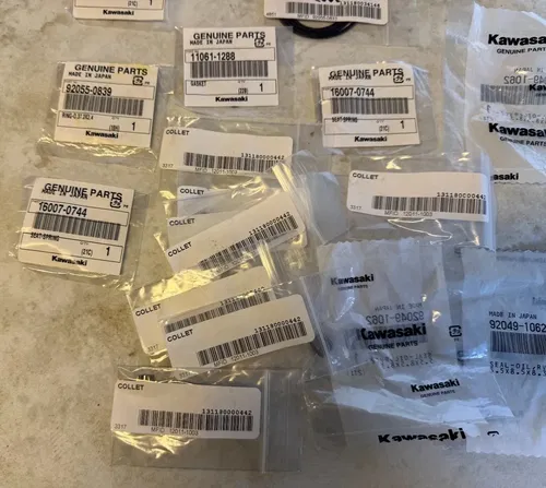 2019 KAWASAKI KX450 OEM MISC LOT GASKETS SEALS COLLETS