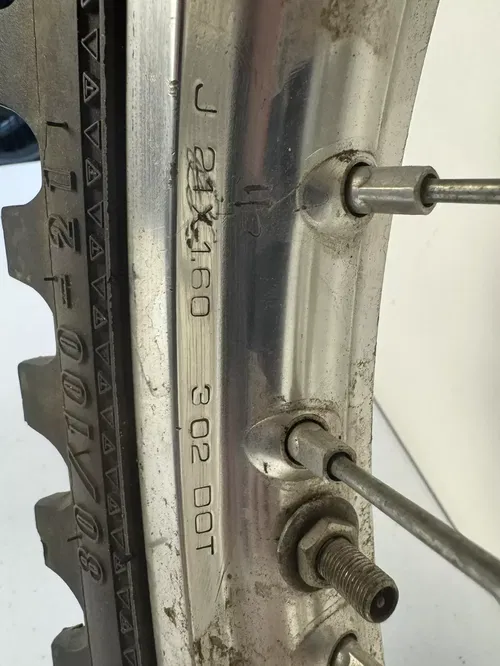HONDA CR250R CRF250R CRF450R OEM FRONT WHEEL HUB RIM SPOKES ROTOR 44650-KZ3-810