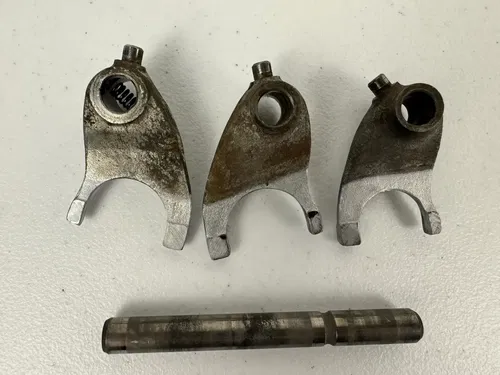 1970 HONDA CL100 TRANSMISSION SHIFT FORKS SHAFTS GEAR