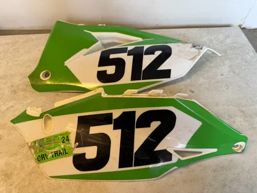 2019 KAWASAKI KX450 OEM LEFT RIGHT SIDE PANELS FAIRINGS COWLS SET