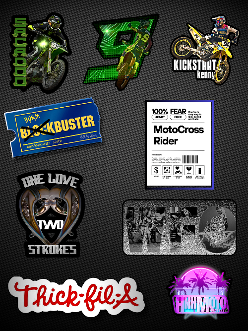 HnH Moto Designs Sticker Kit 2.0