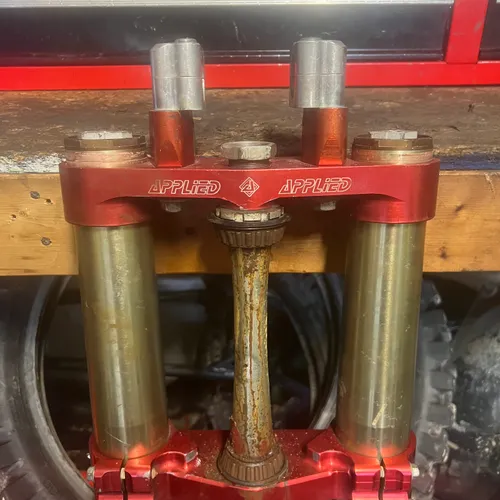 2005 Crf250r Forks And Applied Racing Clamps