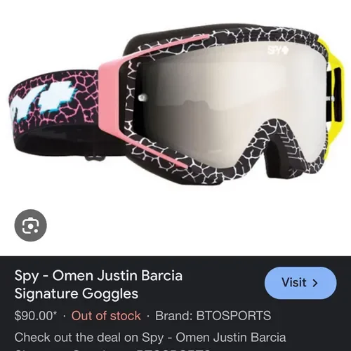 Spy - Omen Justin Barcia
Signature Goggles