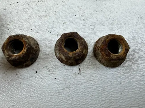 1988 Honda XR600R OEM Header Mount Joint Clamps Hardware Stock