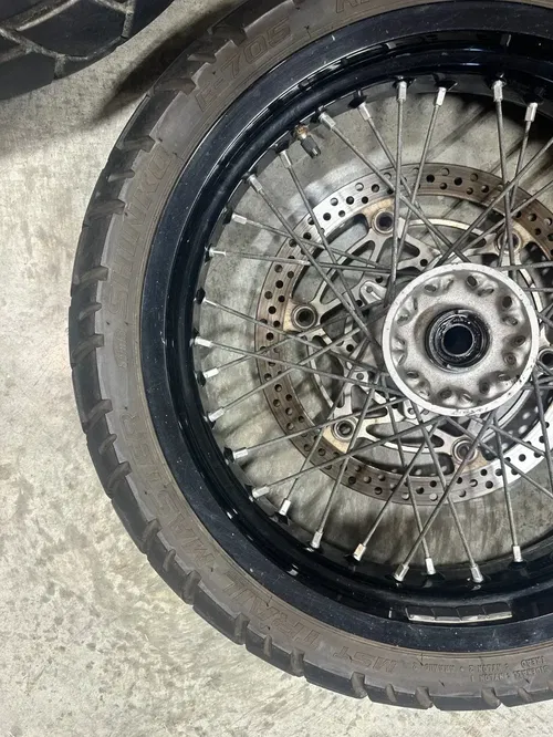 SUZUKI DRZ400SM 05-24 RK Excel Black Wheel Set 17"  Front & Rear Read Descrip
