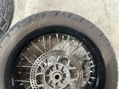 SUZUKI DRZ400SM 05-24 RK Excel Black Wheel Set 17"  Front & Rear Read Descrip