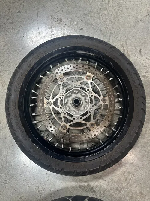 SUZUKI DRZ400SM 05-24 RK Excel Black Wheel Set 17"  Front & Rear Read Descrip