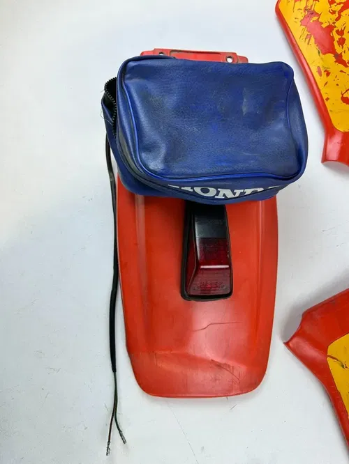 Honda 1984 XR200R Full Plastics Set Front Rear Fender Side Panels Headlight& Bag