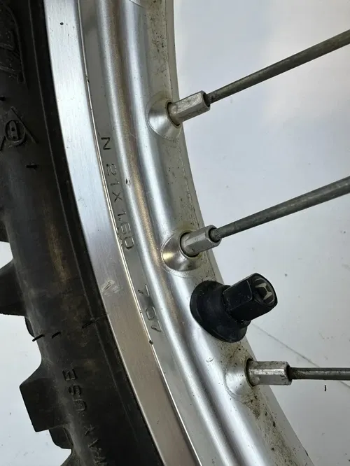 2008 Honda CRF 250R Front DID 21" Wheel w/ Disc Tire Hub Spacers Straight & True