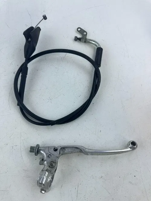 05-24 Suzuki DRZ400SM Clutch Perch Mount Lever with Cable OEM Stock
