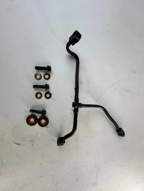 Honda 1984 XR200R Engine Oil Coolant Lines Upper to Lower Line Hose Hard Pipe