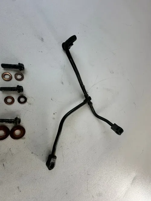 Honda 1984 XR200R Engine Oil Coolant Lines Upper to Lower Line Hose Hard Pipe