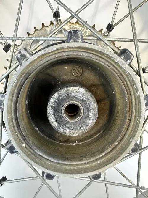 1988 Honda XR600R OEM Stock Rear Wheel 18" with sprocket hub & tire Straight
