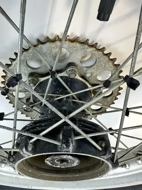 1988 Honda XR600R OEM Stock Rear Wheel 18" with sprocket hub & tire Straight