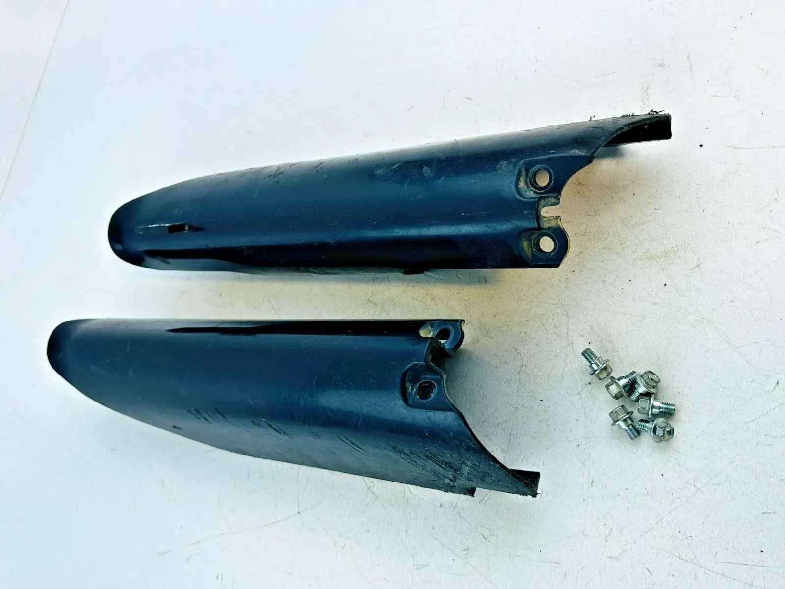 2023 Suzuki RMZ 250 Front Fork Guard Protectors Set Pair OEM Stock Black