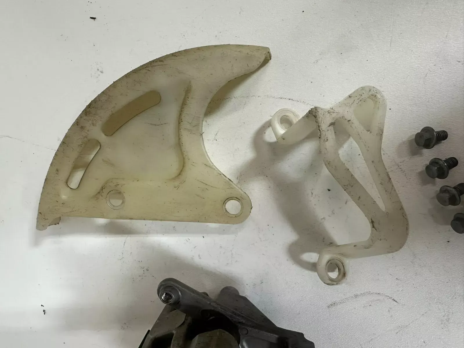 2004 Honda CRF450R Rear Caliper & Guards OEM Stock