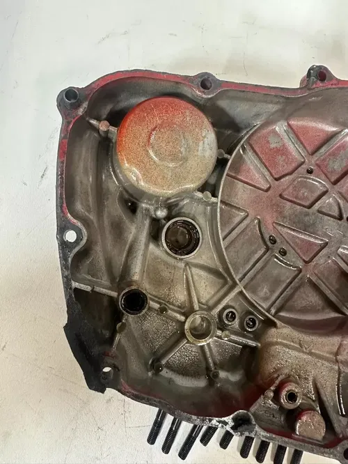 1986 Honda XL600R Right Hand Side Engine Clutch Cover RED OEM Stock