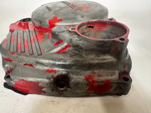 1986 Honda XL600R Right Hand Side Engine Clutch Cover RED OEM Stock