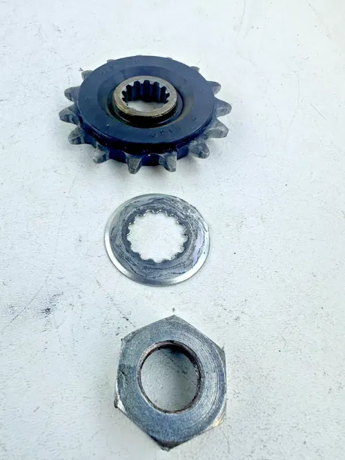 2022 Suzuki DRZ400SM Front Drive Sprocket with Nut Stock OEM Low Mile