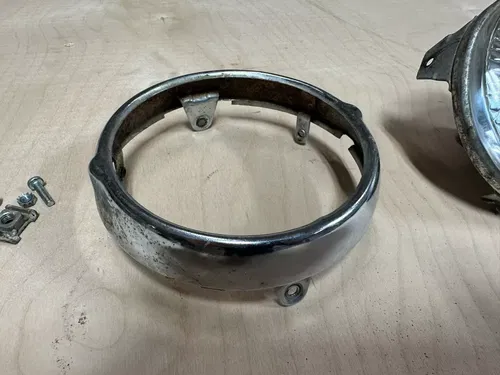 Honda XL185S Headlight & Trim Ring 185 S 1981