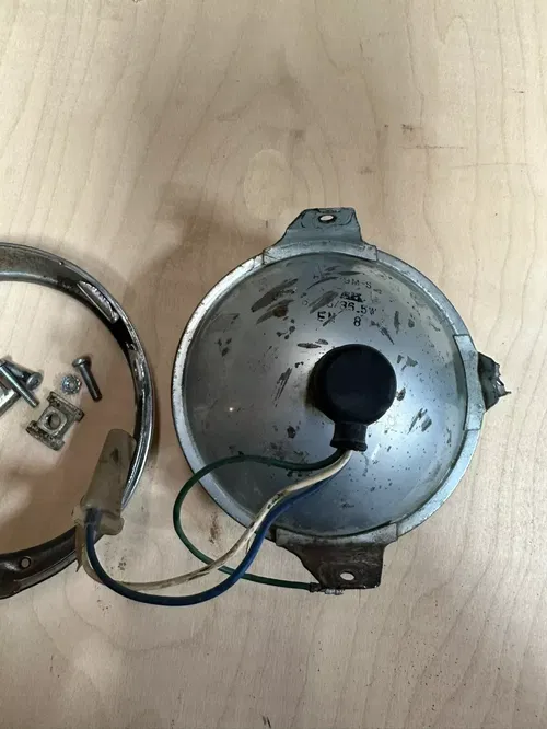Honda XL185S Headlight & Trim Ring 185 S 1981