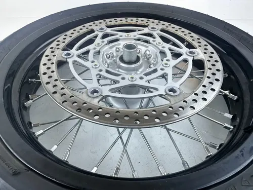 2022 Suzuki DRZ400SM Stock Front Wheel Excel Black with Spacer & Disc Straight