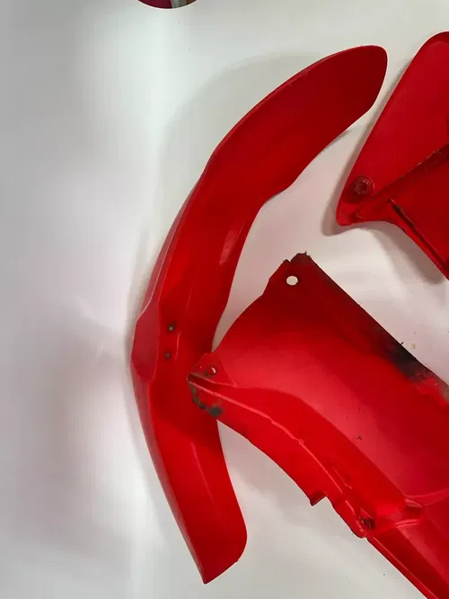 2004 Honda CRF450R OEM Plastics RED Shrouds & Front Rear Fender Fenders