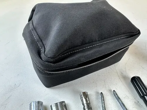 2013 DRZ400SM OEM Stock Tool Bag Pouch w/ Full Tool Set Rear Fender Mount Low Mi