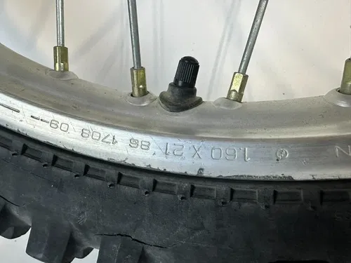 Honda 1984 XR200R 21" OEM Stock Front Wheel & Brake Drum