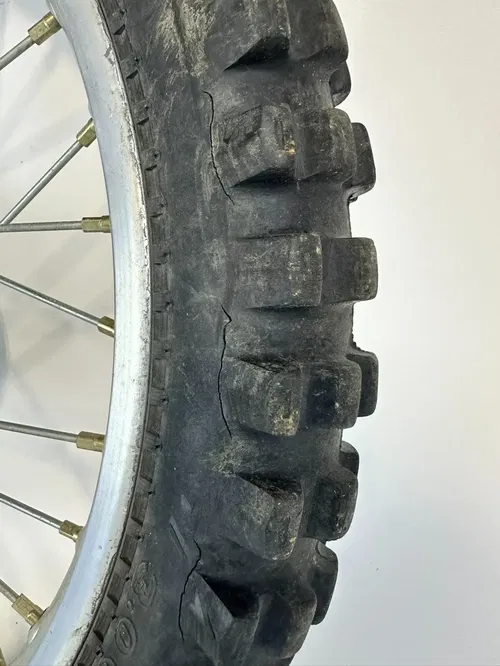 Honda 1984 XR200R 21" OEM Stock Front Wheel & Brake Drum